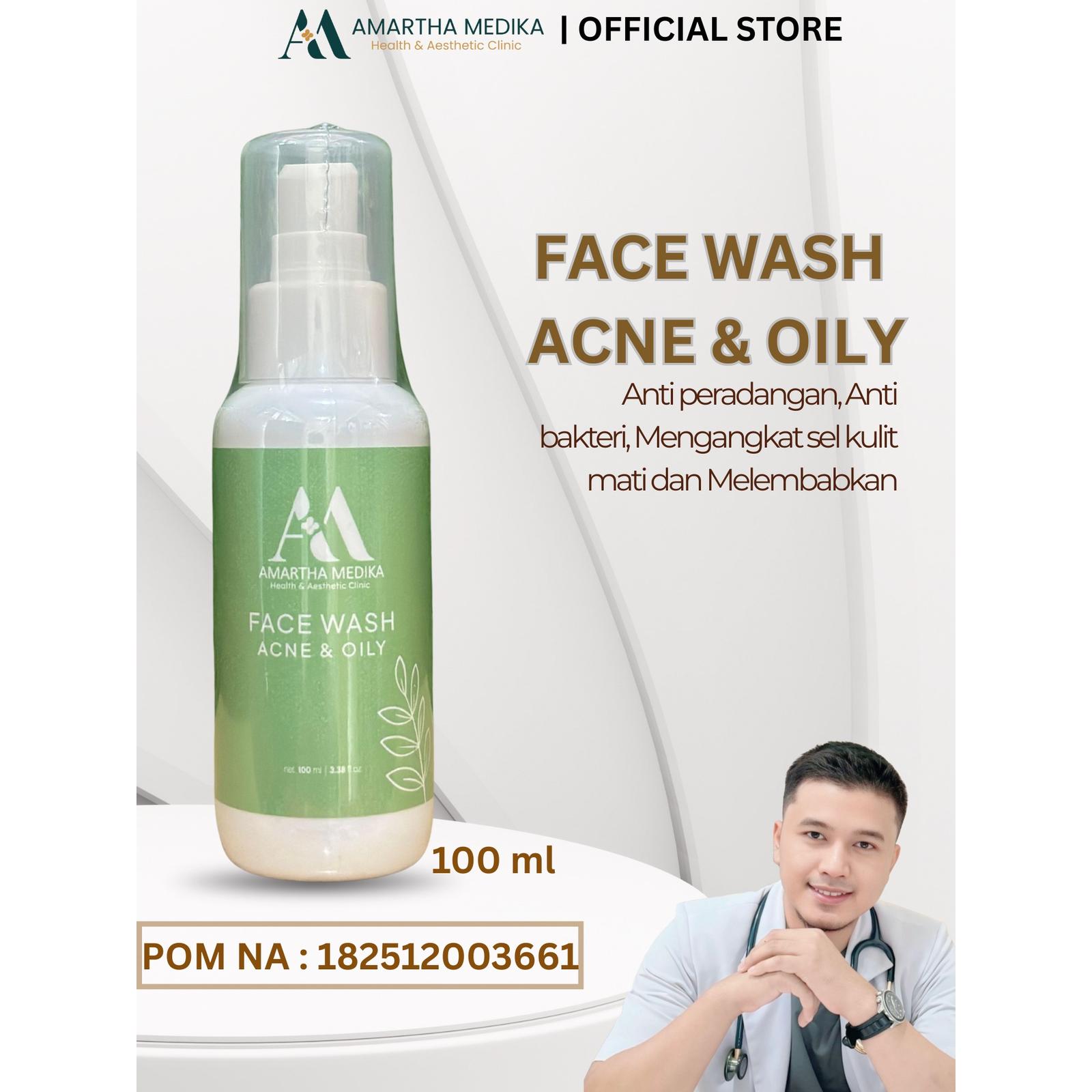 Produk Skincare Face Wash Acne & Oily dari Amartha Medika